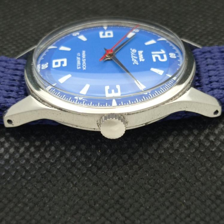 USED HMT PILOT INDIAN MENS MECHANICAL WATCH A318319-1 Sku610c-a318319