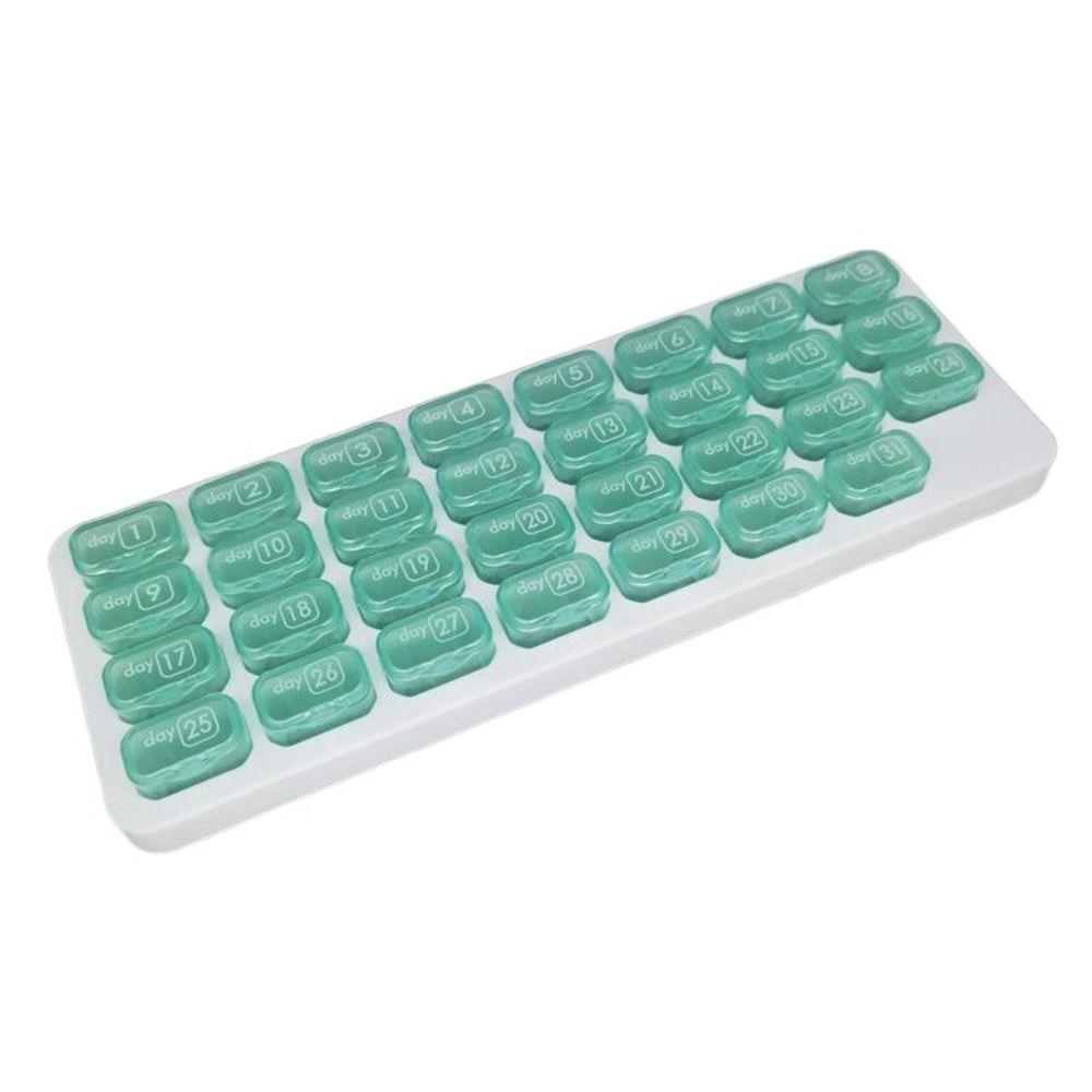 Moisture Proof 31 Grid Pills Box Independent Cell Medicine Container Pill Organizer  Travel