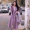 Autumn and Winter Women's Double-faced Cashmere Coat, Long Section with Elegant Temperament