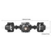1 16 Gear Differential Axle Metal Drive Shaft Fit for FY004 Q64 Q60 WPL B36 MN77 6 Wheel RC CarFront Axle