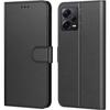 Full Case for Redmi Note 12 Pro 5G - E.F.CONNECTION - PU Wallet - Black