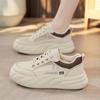 Women's White Shoes New Platform Mesh Surface Versatile Sports and Leisure Women's Shoes Spring and Autumn Aerating Plate Shoes