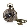 Pocket Watch Gear Skeleton Rome Analog Display Waterproof Pocket Watch Pendant Necklace Chain Birthday Anniversary Christmas Day Present Antique -