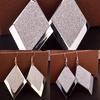 Elegant Women Lady Rhombus Dangle Ear Hook Earrings Evening Party Jewelry