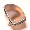 Montana Agate Gemstone Handmade Ethnic Christmas Gift Jewelry Ring 6.75" g5E55