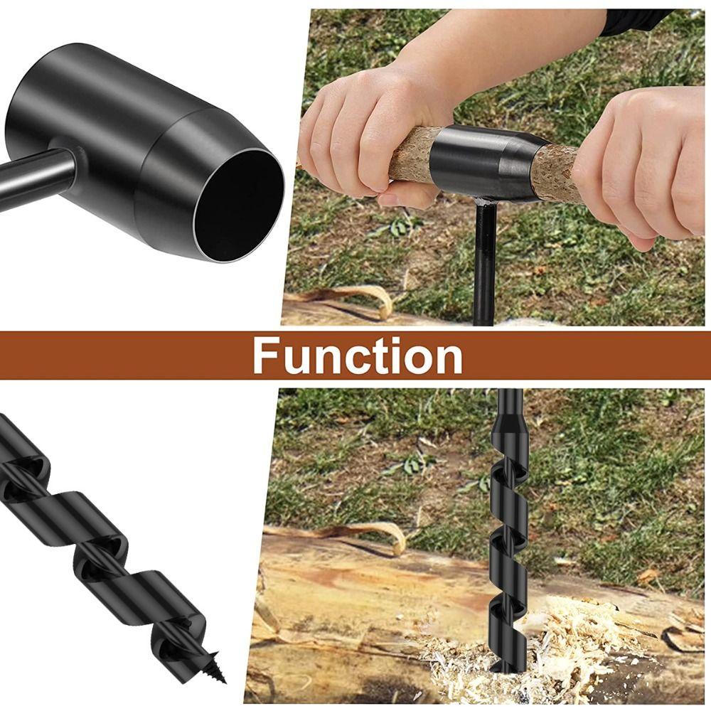 Multipurpose Outdoor Carbon Steel Drill Bit Hand Drill Auger Drill Survival Tools