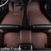 Striped Pu Leather Custom Car Floor Mat for Toyota Corolla 2014-2018 Year Interior Details Car Accessories Carpet