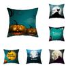 Pumpkin Kitten Throw Pillow Cover Witch Halloween Theme Throw Pillow Cover Sofa Chair Bed Cushion Cover Home Decor
