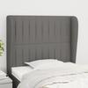 VidaXL Headboard with Ears Dark Grey 93x23x118-128 Cm Fabric3118177