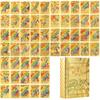 55 Pcs (5GX+3Vstar+47V-max) Rainbow Gold Foil Assorted Cards, GX V-star V-max Charizard Card Card Set Children's Birthday Gift Card Collectors