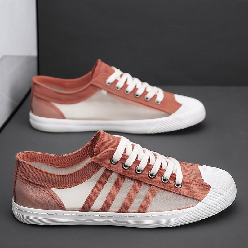 Men Sneakers Casual Shoes Skateboarding Men Flat Brand Fashion Canvas Shoes Breathable Non-slip Driving Tennis Sports Shoes