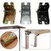 1 Pc 90 Degree Self-Locking Folding Hinge  Table Legs Chair Extension Foldable Feet Hinges Lift Support Hinge Hardware Part