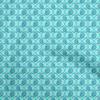 Georgette Viscose Aqua Blue Fabric Ogee Dress Material Fabric Print Fabric By The Yard 42 Inch