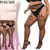 Plus Size Women's Lace Floral Thigh High Pantyhose Fishnet Body Stockings Over Knee Mesh Socks Tights Leggings Bottom