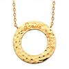 [Q6295] - Hammered Gold 'Cléopatra' Gold Plated Necklace - 20 Mm (love Addict)