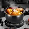 Nonstick Ceramic Coated Soup Pot with Lid 8L Micro Pressure Cooker Heavy Metal-free Cooking Pot for Stovetops