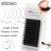 Black, Single, Grafted False Eyelashes, Thickness of 0.15mm, Single Length of 8-25mm, Natural Curvature C/D/dd, Prolonged. Make Up