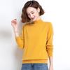 FengXun Women's 100% Pure Wool Semi-Turtleneck Sweater
