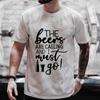 Tshirt for Men The Beer Are Calling and I Must Go Graphic T Shirts Y2k Clothes Oversized Streetwear Friends Drinking Party Tops