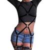 Black Whole Body New Women Body Harness Bra Cage Top Lingerie Adjustable Size