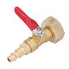1/4in Male Brass Winterize Blowout Adapter Brass 3/4in Male GHT Thread Garden Irrigation Joints Male/Female Thread Ball Valve