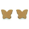 [E9810] - Gold Plated 'Butterfly of Love' Earrings - 6x5 Mm