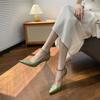 Beautiful Temperament Pointed Head Shallow Mouth Single Shoes Spring and Autumn New High Heels Summer Skirt