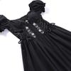 AltGoth Vintage Gothic Princess Dress Women Dark Harajuku Lace Up Cross Corset Dress Streetwear Partywear Lolita Dress Female