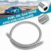 AN4-AN12 Stainless Steel Universal 1 Meter Oil Hose Pipe Braided Fuel Line Turbo Oil Cooler Hose