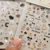 Relief Three-dimensional Nail Art Stickers Ins Love Cute Dog Cute Cat Pattern Nail Di Japanese Cartoon
