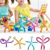 Luminous Variety Giraffe Toy Telescopic Tube Children's Educational Toys Cartoon Suction Cup Parent-child Interaction Puzzle Decompression