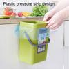 Kitchen Trash Can Hanging Organic Waste Bin Large Capacity Compact Design Bathroom Garbage Bin Container with Lid