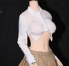 Scale GS Style Action Figure Compatible with TBLeague Body Sexy Beautiful Woman White Long Sleeve Shirt Head and Skirt Not [TOYBARJAPAN] 1/6