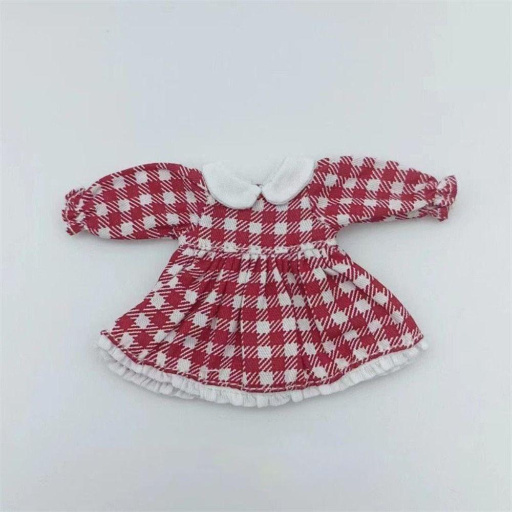 Handmade Printed Dresses Lotus Leaf Sleeve White Cardigan for 1/11 OB11 Dolls/for 1/12 BJD