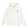 Li Ning Sports Lifestyle Series American Fashion Casual Versatile Solid Color Comfortable Knitted Hoodie Men Hoodies Off-White AWDV811-2
