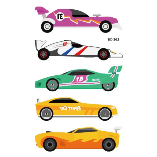 1pcs Fake Tattoo Stickers Cartoon Car Temporary Tattoo Kids Children Hands Arm DIY Body Art Temporary Tattoo Sticker