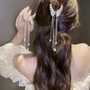 Butterfly Pearl Tassel Hairpin Korean Simple Side Clip Liu Hai Clip