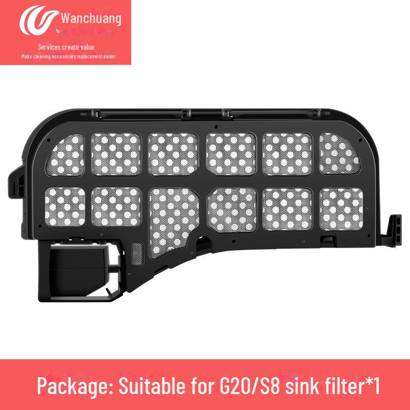 Roborock S8+/S8 Pro Ultra/G20 Sweeper Accessories: Cleaning Liquid, Rag, Side Brush, Filter, Dust Bag Set