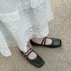 Square Head Versatile French Retro Popular Mary Jane Shoes Women's 2025 New Spring Xiaoxiang with Skirt Light Mouth Single Shoes