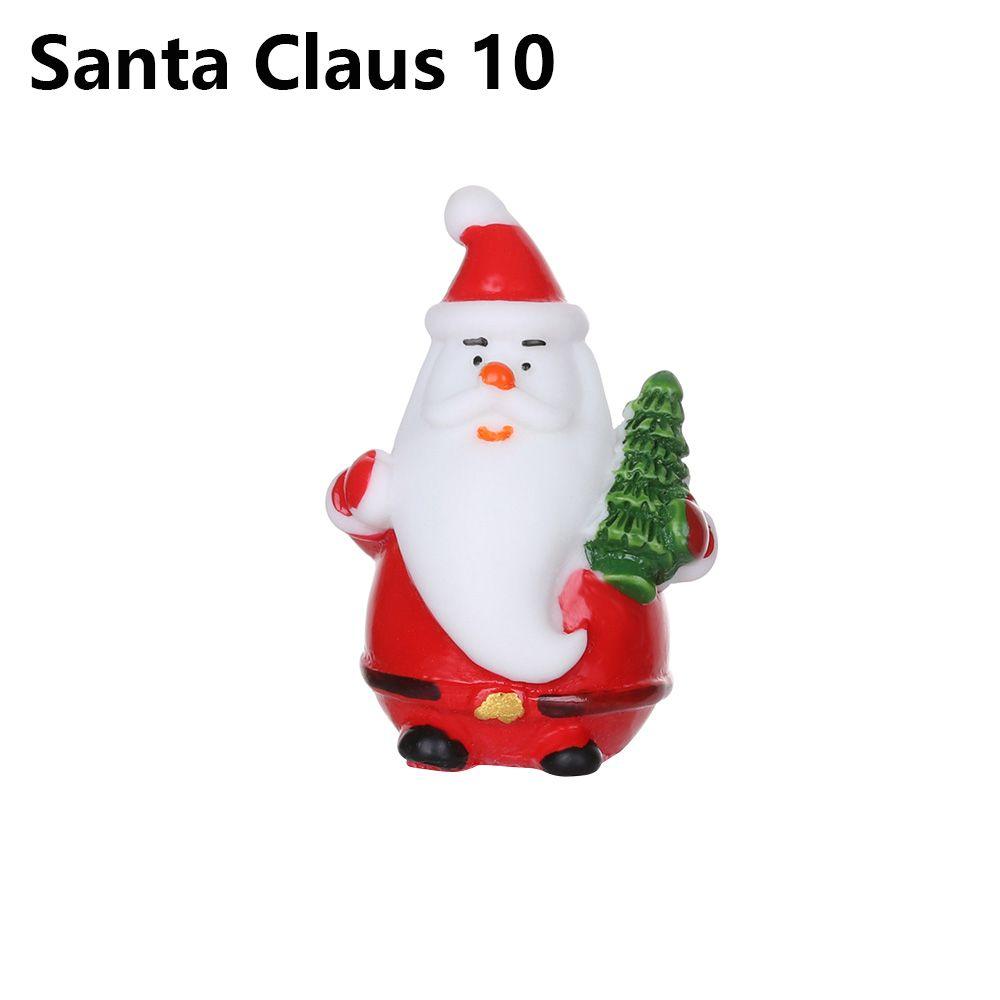 Toys Bonsai Decor Fairy Garden Deer Santa Claus Miniature Snowman Christmas Figurines Xmas Tree
