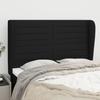 VidaXL Headboard with Ears Black 147x23x118-128 Cm Fabric3118096