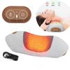 Heating Vibrating Neck Massage Pillow Relax Cervical Shoulder Neck Memory Foam Pillow Neck Massager Pain Relief Assist Sleep
