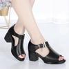 Platform Sandals Women's Summer Wear New Lightweight Fashion Heightening Versatile Rhinestone Roman Wedge Sandals
