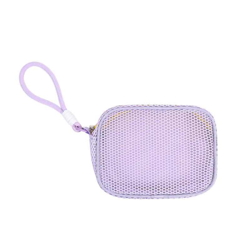 Dopamine Mesh Makeup Bag Women'S Large Capacity Portable Toiletry Bag Cosmetics Storage Bag Multifunctional Tote Bag