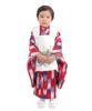 Shichigosan Kimono Set for Boys Years Includes Hifu Cloth Scarlet Arrow and [KYOETSU] (3 Old), (10. Helmet, 90-100cm)
