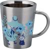 Moomin Stainless Steel Double Layer Mug Made In Japan Japanese Yamaka Shoten (360ml) (Snufkin) (Body/China, Painting) MM8103-856