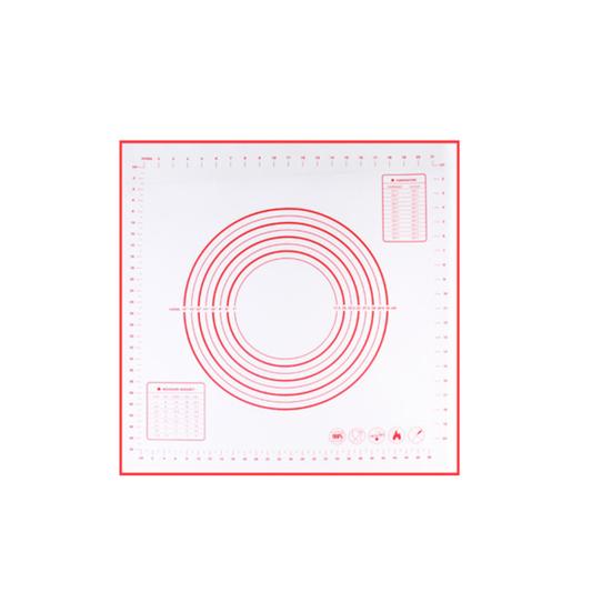 Silicone Baking Mat Non-Stick Pastry Dough Rolling Mat with Measurement Marks Heat-Resistant Cookies Fondant Making Mat Thick Baking Pad