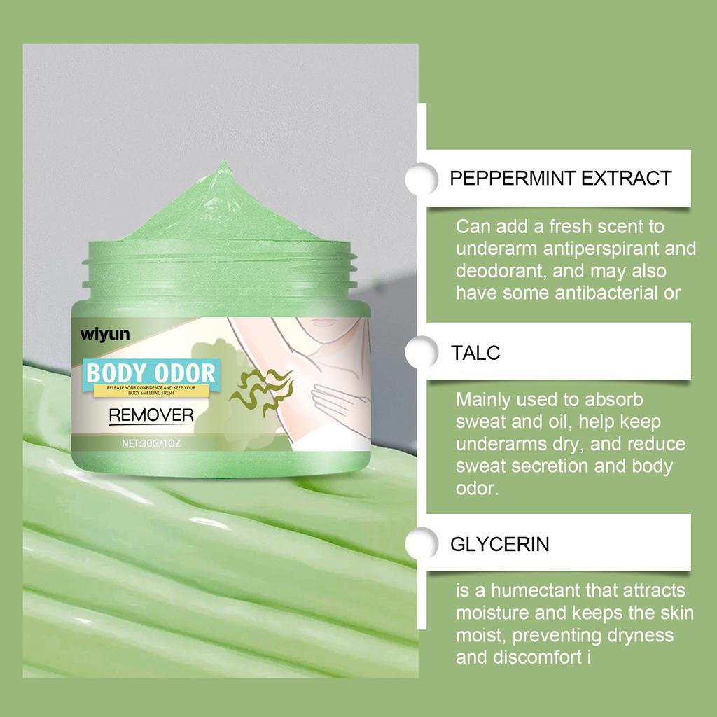 Body Odor Underarm Sweat Deodor Paste For Man And Woman Armpit Odor And Sweaty Lasting Aroma Skin Care