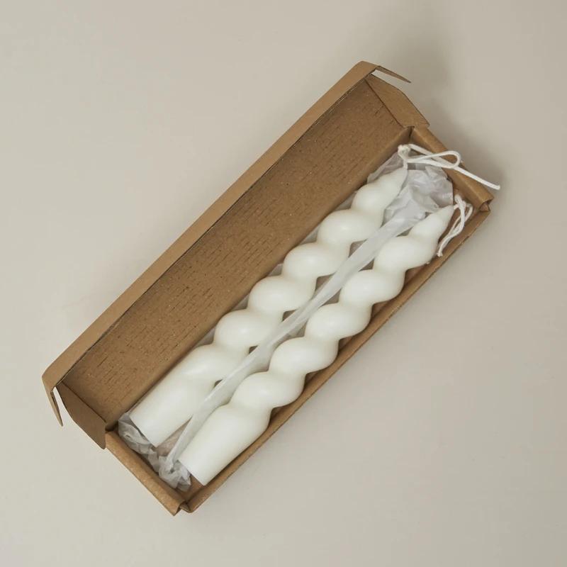 Twist Candles Sented Stick Candle and Candle Holders Ceramic Candle Stand Glass Tealight Candlelistick Wholesale Candles