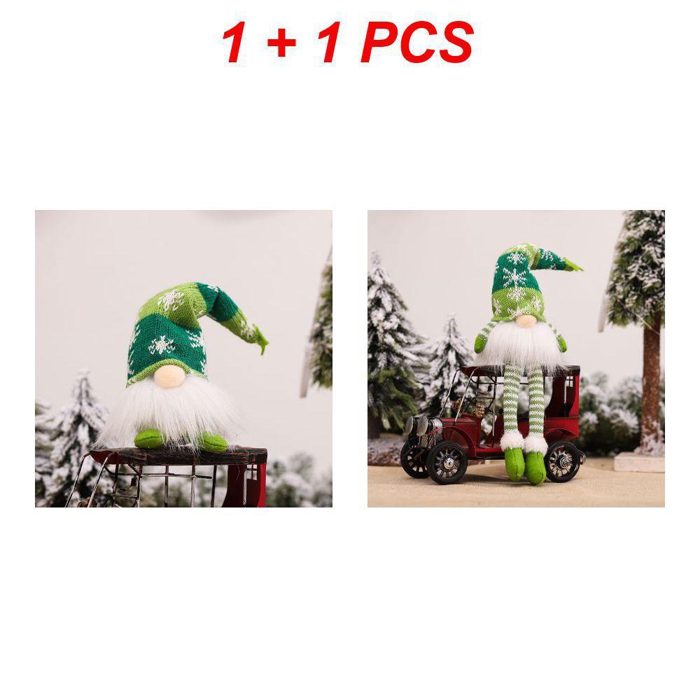 1/2/3pc Christmas Glow Dwarf Doll Christmas Faceless Dwarf Plush Elf Christmas Tree Pendant Nightlight New Year Party Decoration